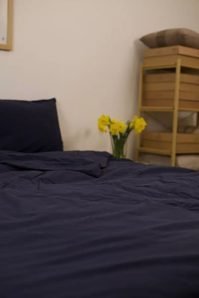 Постільна білизна варена бавовна La Maison Mariella Deep Indigo Євро 200х220 см LaMaison_41143 фото