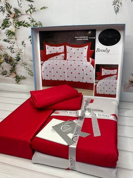 Brody Digital сатиновое постельное белье Евро размер Romeo home Турция Sul-60689 фото
