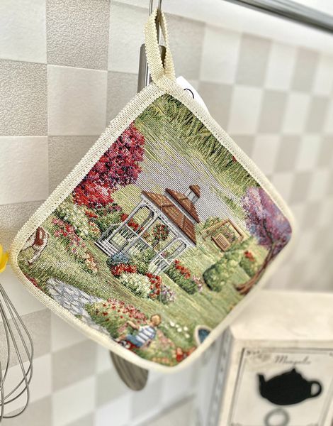 Прихватка кухонная гобеленовая EDEN1178-PK20 Limaso, 20x20, Квадратно, Повседневный, Без люрекса, 75% полиэстер, 22% хлопок, 3% акрил, Гобелен lim_EDEN1178-PK фото