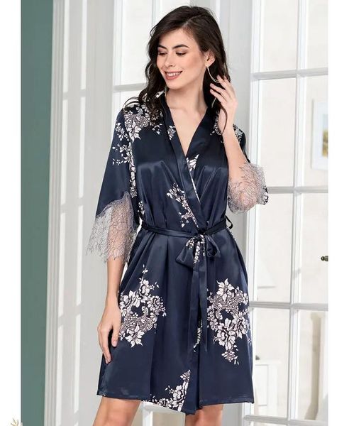 Шелковый женский халат Mia-Amore "Александрия" 3573-1 Alexandria p_s_k_3573-1 L/XL фото