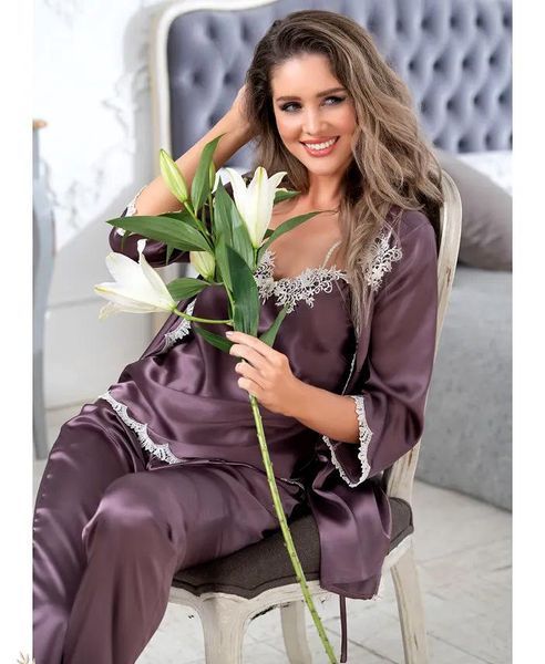 Жіноча шовкова піжама трійка Mia-Amore "Бріджит" 3686 Mia-Amore_3686_S фото
