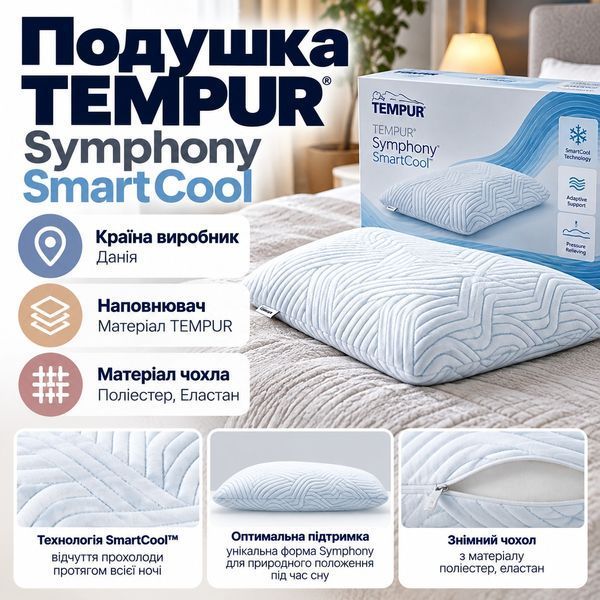Подушка TEMPUR Symphony Smart Cool luli83300152 фото