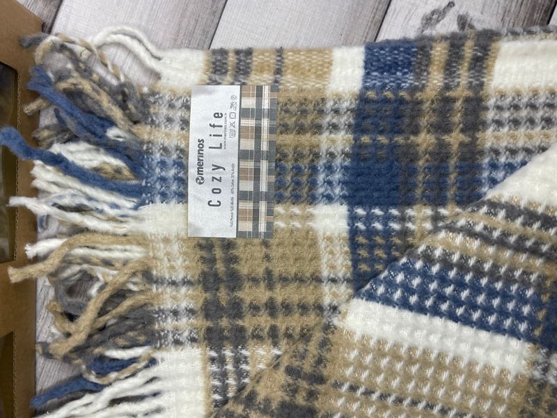 Blue плед вафелька 130х170 см Merinos Туреччина Sul-39391 фото
