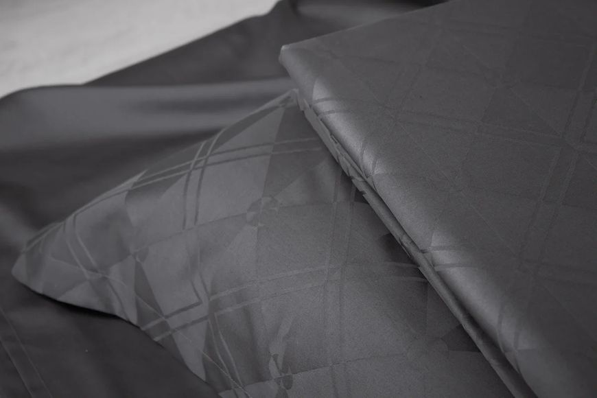 Постельное белье LUXURY LINENS Jacguard My Love 2 ANTRASIT Двуспальные luli3800012 фото