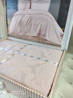 Meltem pudra покрывало 240х240см, с наволочками Karina Турция sul-3279 фото