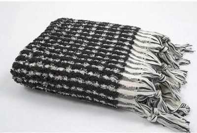 Махровий рушник банний 90 х 170 Barine Curly Bath Towel ecru-black кремово-черный sv2000022233071 фото
