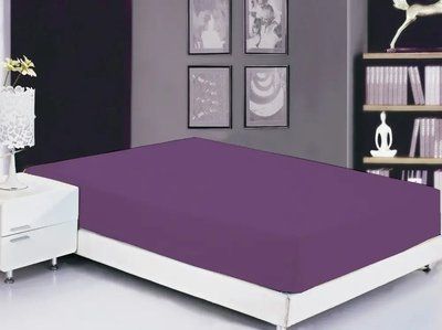 Простынь на резинке ранфорс TAG Sunset Purple, 160 х 200 х 20 см TAGprostrez1-163 фото