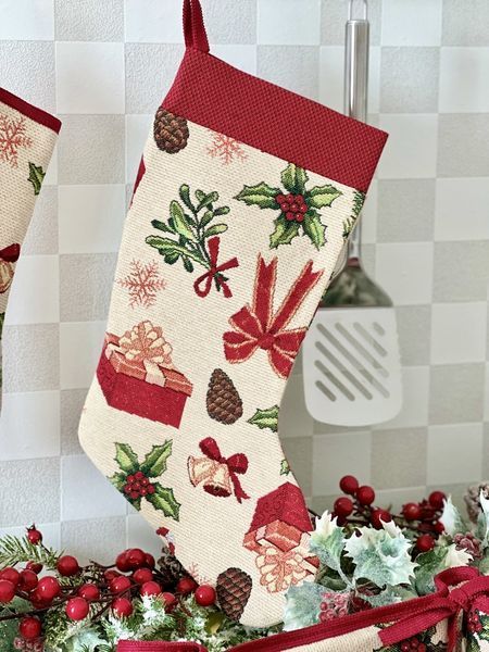 Чобіток для подарунків гобеленовий SPARKLE Limaso, 25x37, Новорічний, Золотий люрекс, 75% поліестер, 22% бавовна, 3% акрил, Гобелен lim_SPARKLE-CH фото
