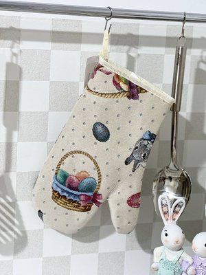 Рукавиця кухонна гобеленова EDEN647 Limaso, 17x30, Великодній, Без люрексу, 75% поліестер, 22% бавовна, 3% акрил, Гобелен lim_EDEN647-RK фото