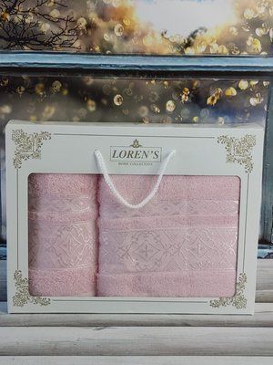 Mame krestik persik набір 2в1 бавовняні рушники Sul-4927 фото