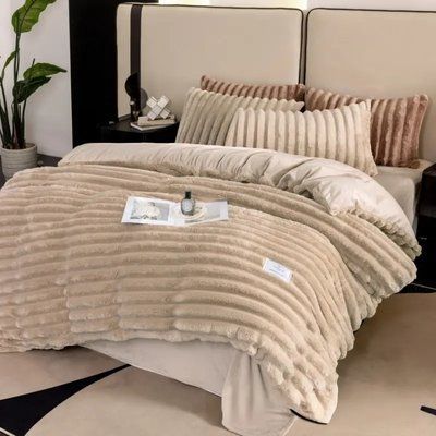 Постільна білизна Шарпей (200x220) Colorful VELOOR BED LINEN SHARPE 013671, Бежевий, Євро Col_013671 фото