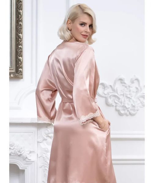 Атласний жіночий халат "Джулія" 8733-2 Mia-Amore_8733-2_L/XL фото