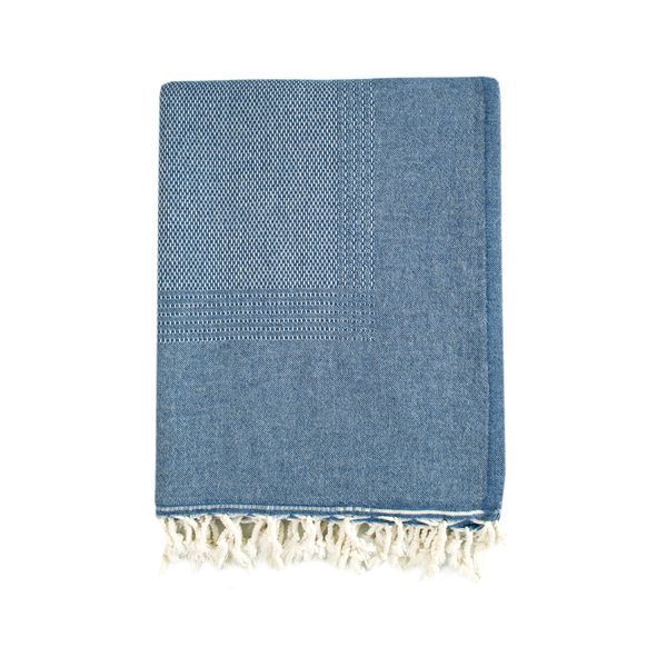 Плед-накидка Barine - Tan Throw denim синий 125x180 svt-2000022087599 фото