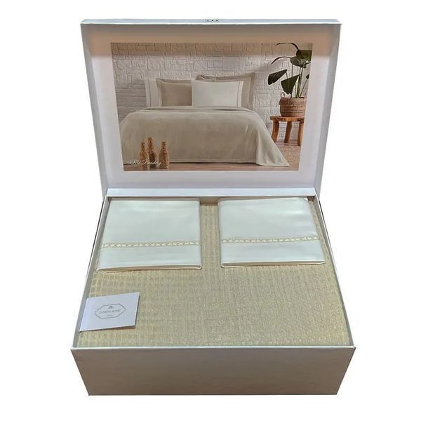 Постільна білизна Tivolyo Home PIKE RIO BEJ (220x240) 945197 Tiv_945197 фото
