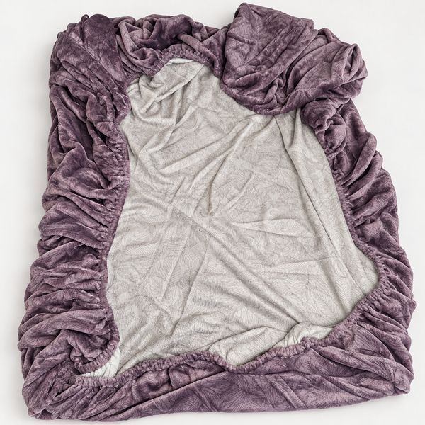 Комплект велюрової постільної білизни Caresse, Фіолетовий crss-5339-violet фото