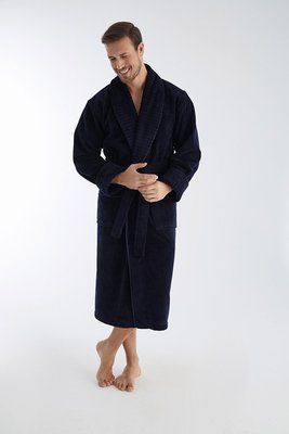 Халат мужской велюровый Nusa 1330, Темно-синий, Lacivert, 2XL ns-1330-lacivert-2XL фото