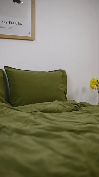 Постельное белье вареный хлопок La Maison Mariella Green Muse Евро 200х220 см LaMaison_41149 фото