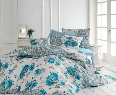 Постільна білизна ранфорс BELIZZA arina mavi SulBz-7848 фото
