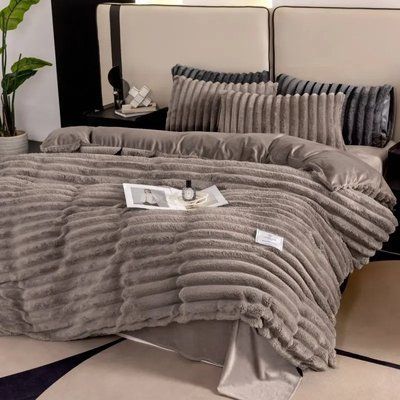 Постільна білизна Шарпей (200x220) Colorful VELOOR BED LINEN SHARPE 013783, Капучино, Євро Col_013783 фото