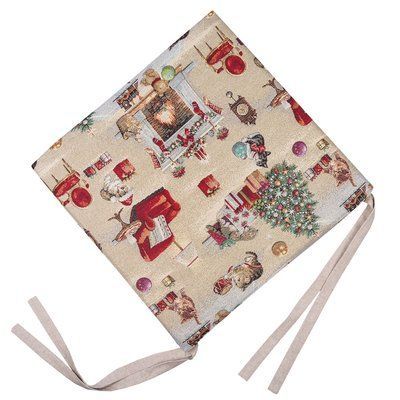 Подушка на стілець гобеленова EDEN966-PS Різдвяна історія Limaso, Гобелен lim_EDEN966-PS фото