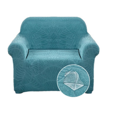 Водоотталкивающий чехол на кресло Жаккард с узором al5846-90х140 фото