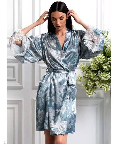 Женский шелковый халат Нинель 4253 Mia-Amore L/XL Mia_4253_L/XL фото