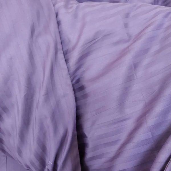 Постельное белье Dom Cotton Сатин Страйп сиреневый d-c5533v фото