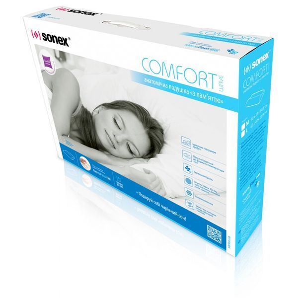 Ортопедична подушка Sonex з ефектом пам'яті Comfort Класична p_s_k_SO102068 фото
