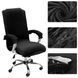 Велюровый чехол на компьютерное офисное кресло с подлокотниками Diana Textile Spandex 22282-velvet-Black-xl фото 3
