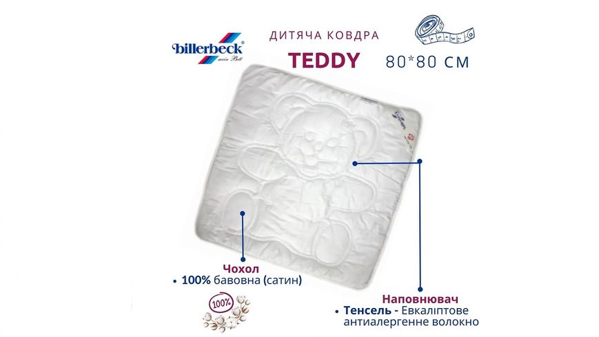 Дитяча полегшена ковдра TEDDY Billerbeck 80х80 см 0151-01/00 фото