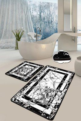 Набір килимків для ванної кімнати Chilai Home Marmor 60*100+50*60 Chom_110024226 фото