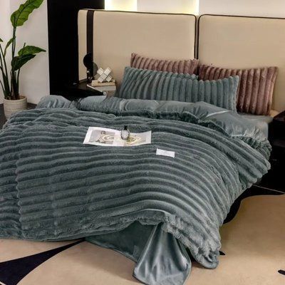 Постільна білизна Шарпей (200x220) Colorful VELOOR BED LINEN SHARPE 012968, Морська хвиля, Євро Col_012968 фото