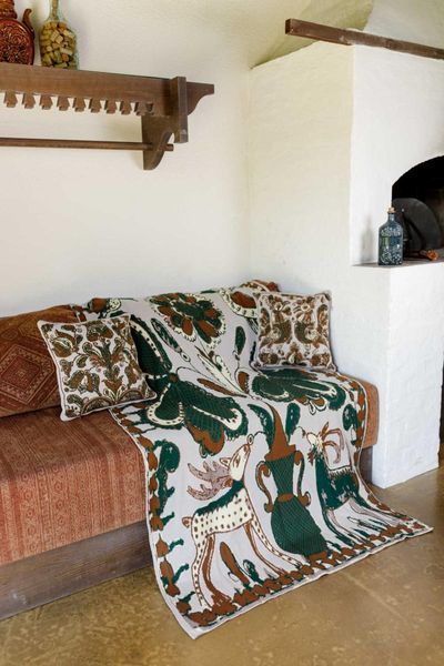 Плед вязаный в украинском стиле Косовские мотивы, 105х170 см ПРОВАНС 041847 provence_041847 фото