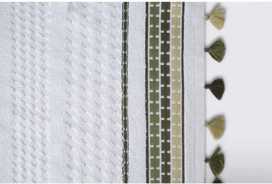 Махровий рушник банний 90 х 150 Irya Jakarli Coplin yesil 480 г/м2 sv2000022252713 фото