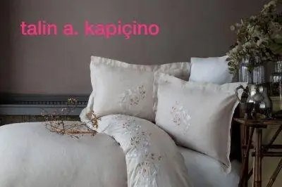 Елітне постільна білизна з вишивкою Pupilla Talin a. kapuchino SulPp-7965002 фото