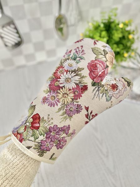 Рукавиця кухонна гобеленова EDEN1175 Limaso, 17x30, Повсякденний, Без люрексу, 75% поліестер, 22% бавовна, 3% акрил, Гобелен lim_EDEN1175-RK фото