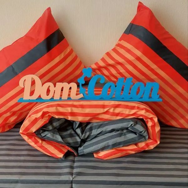 Постельное белье ранфорс Dom Cotton "Красное и серое" d-c5435v фото