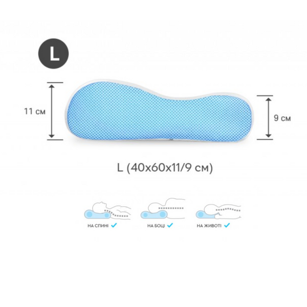 Ортопедична подушка Sonex з ефектом пам'яті Comfort Wave Анатомічна p_s_k_SO102070 фото