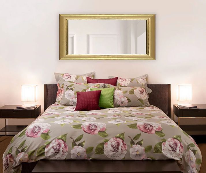 Постельное бельё сатин принт Signoria Firenze Camelia Евро 200х220 см 270х290 см 50х70см (2шт) p_s_k_sf7900049366-1 фото
