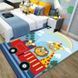 Дитячий килим безворсовий Homytex giraffes mavi HT-85712 фото 1