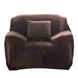 Защитный чехол на кресло Diana Textile Plush Velvet 90-140 см al2045-1-seater-90-140-coffee фото 1