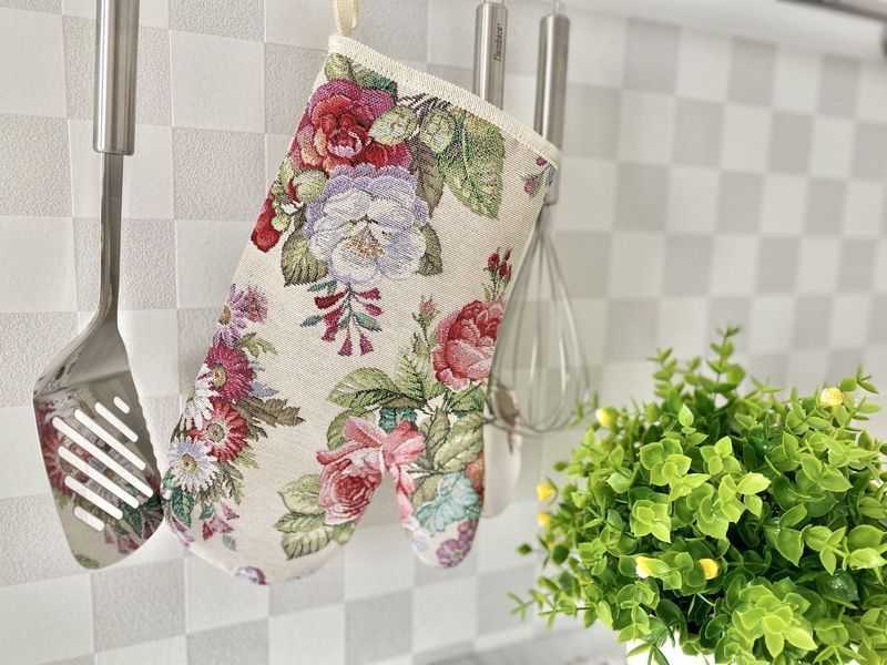 Рукавиця кухонна гобеленова EDEN1175 Limaso, 17x30, Повсякденний, Без люрексу, 75% поліестер, 22% бавовна, 3% акрил, Гобелен lim_EDEN1175-RK фото