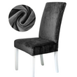 Вельветовий чохол для стільця Diana Textile Velvet 48x55 см al2203Dark-Grey фото