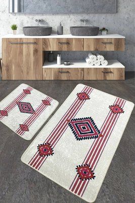 Набір килимків для ванної кімнати Chilai Home MEORE 60*100+50*60 Chom_110024186 фото