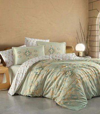 Постільна білизна La Romano Premium Satin Єгипетська бавовна Rian Aqva Євро LaR_m019565 фото