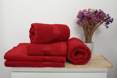 Махровий рушник Aisha бавовна aisha_70140_бордо фото