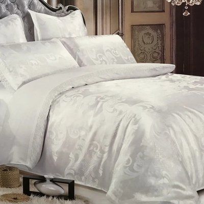 Постельное белье Prestij жаккард 12148 Евро 200х220 p_s_k_00001724 фото