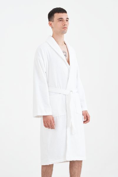 Халат махровый unisex Lotus Home - Basic Line white M svt-2000022189606 фото