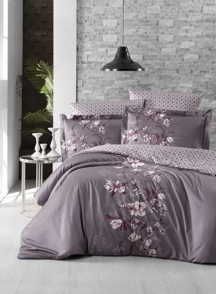 Комплект Cotton Satin S-476 Evan Lilac S-476-Evan-Lilac-Євро фото