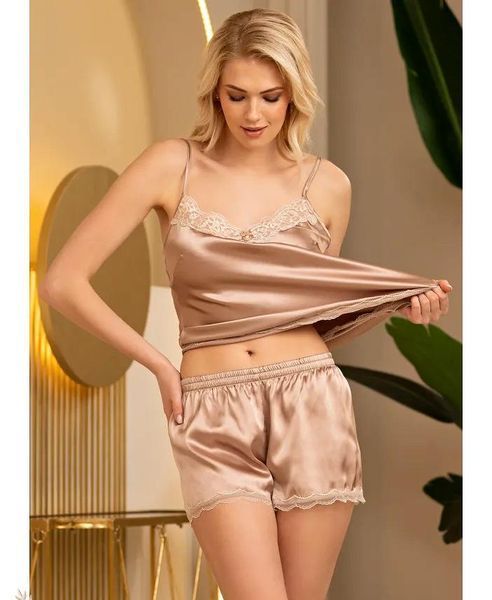 Женская шелковая пижама с шортами Mia-Amore "Даниель" 3872 Mia-Amore_3872_XL фото